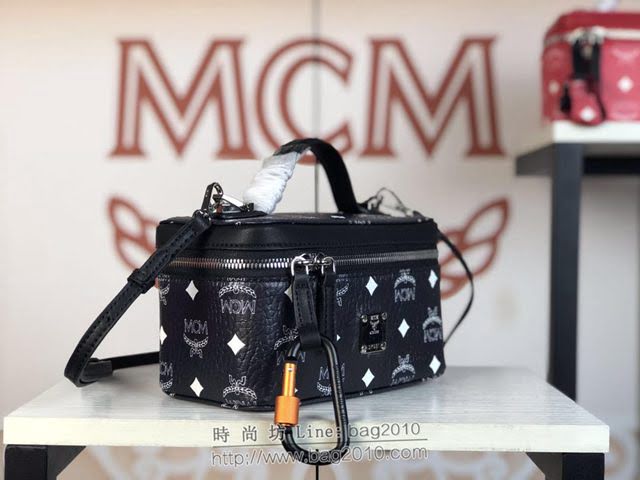 MCM女包 原單 30913 新款Rockstar化妝箱 百搭款女手提包 MCM單肩斜挎包  mdmc1371